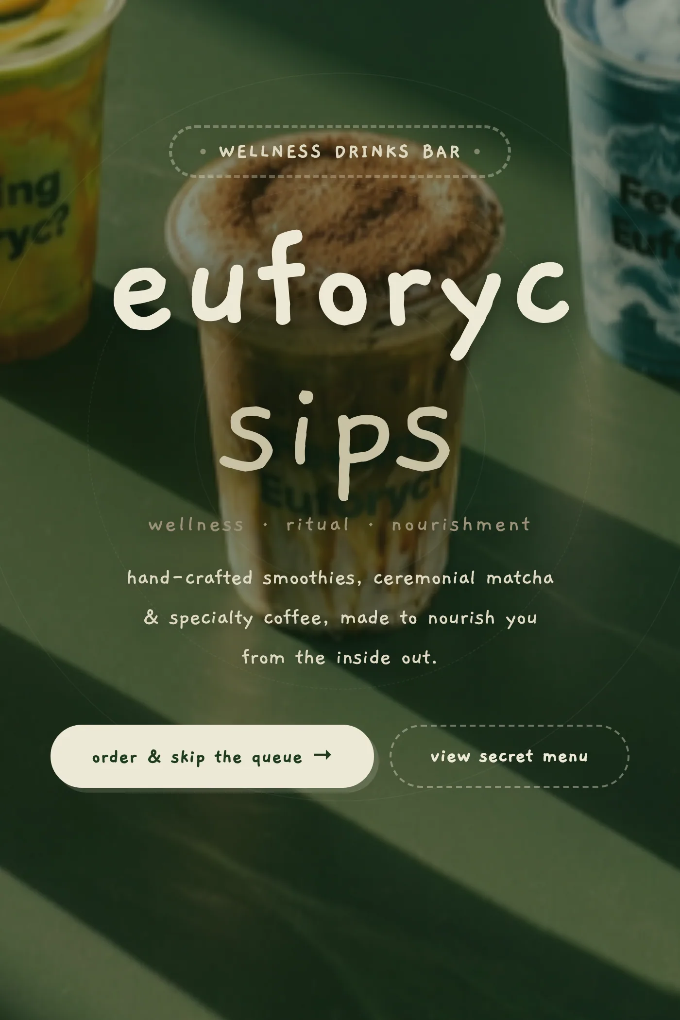 A close-up of Euforyc Sips's site.