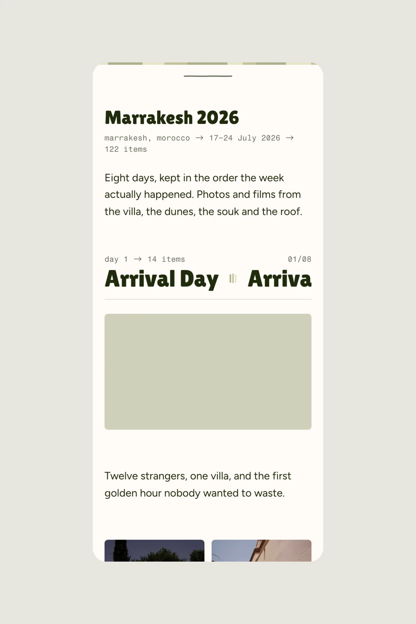 Another page of Euforyc Social on a phone.