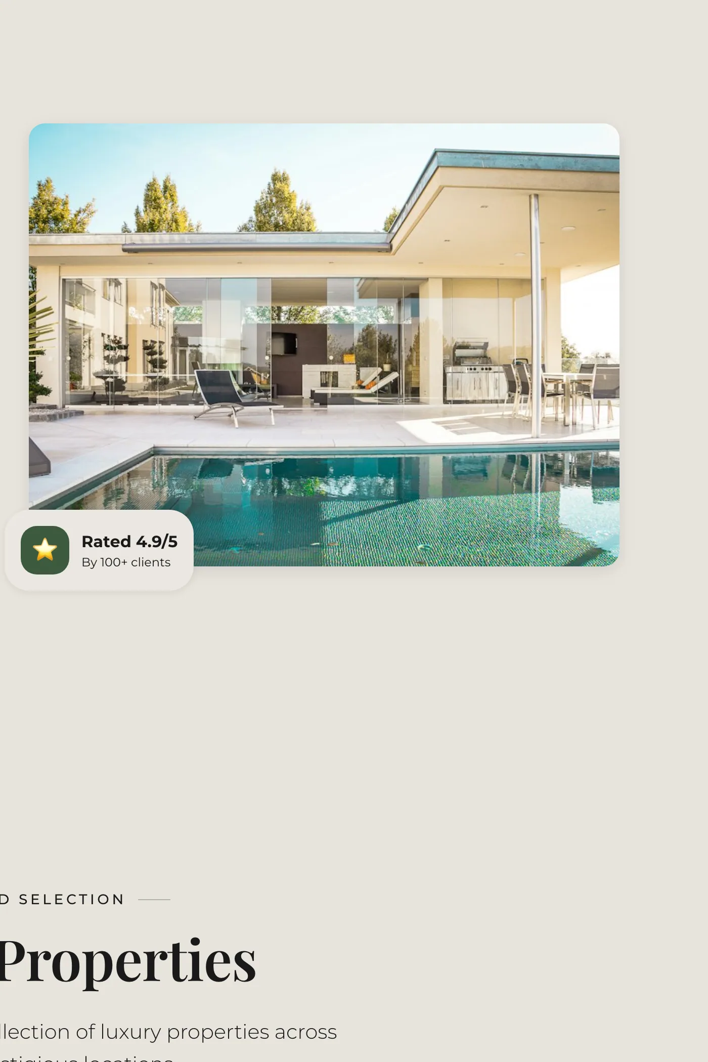 A close-up of Notion Homes's site.