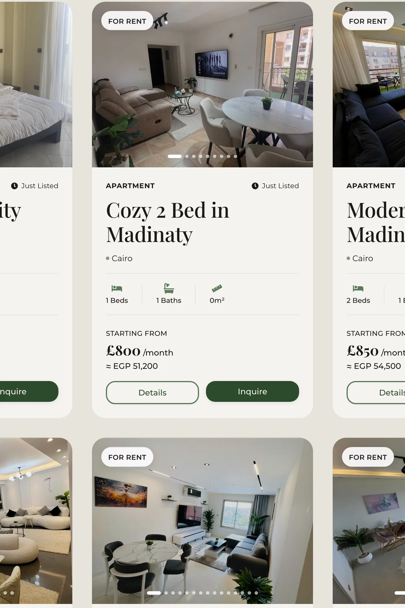 Another close-up of Notion Homes's site.